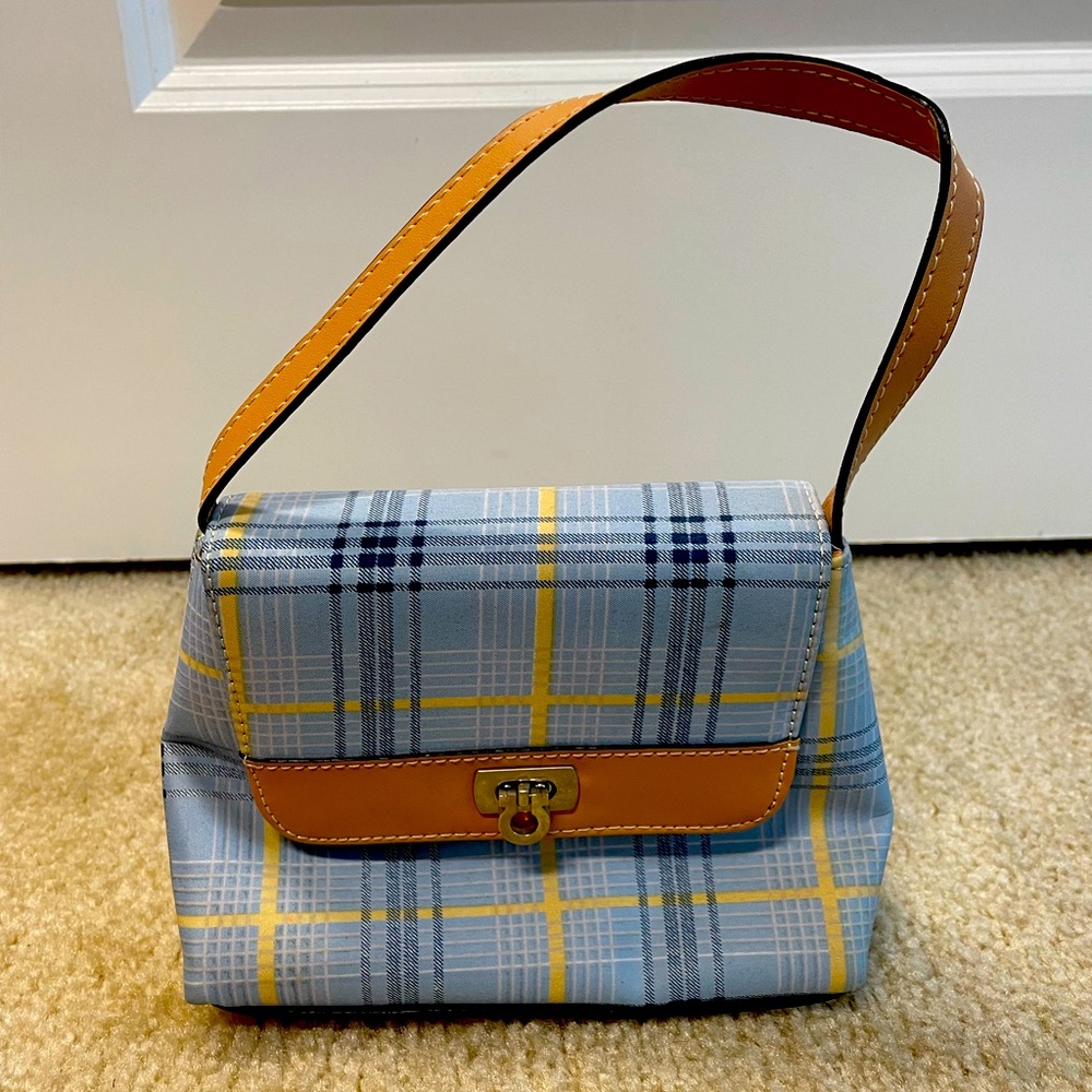 Blue handbag